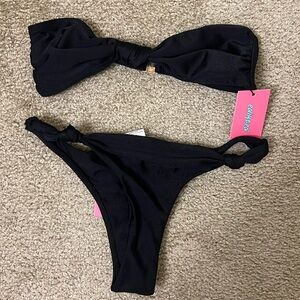 Edikted Black Bandeau Bikini